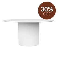 Arlo Round Dining Table - 1.5m White
