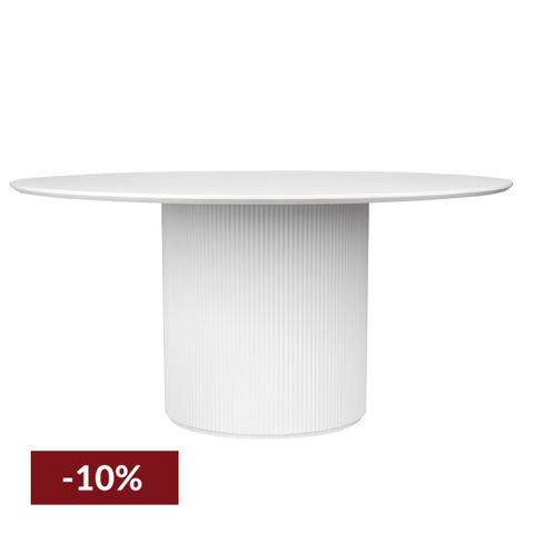 Arlo Round Dining Table - 1.5m White