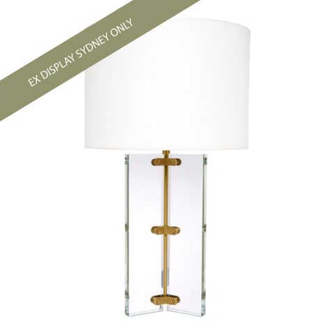 Vela Glass Table Lamp - OUTLET NSW