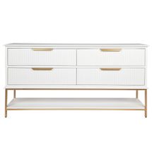 Aimee 4 Drawer Chest - White