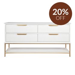 Aimee 4 Drawer Chest - White