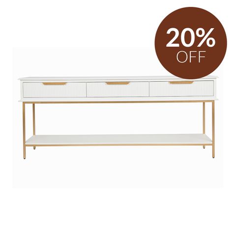 Aimee Console Table - Large White