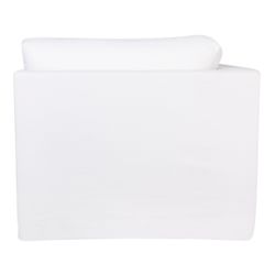 Birkshire Slip Cover Corner Seat Chair - White Linen