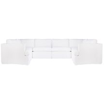 Birkshire Slip Cover Modular Sofa - White Linen Option 5