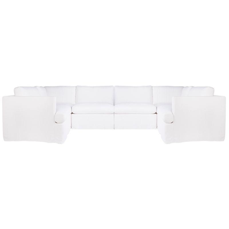 Birkshire Slip Cover Modular Sofa - White Linen Option 5