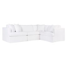 Birkshire Slip Cover Modular Sofa - White Linen Option 1