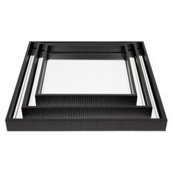 Miles Mirrored Tray Black Range