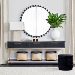 Aimee Console Table - Large Black