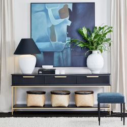 Aimee Console Table - Large Black