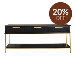 Aimee Console Table - Large Black