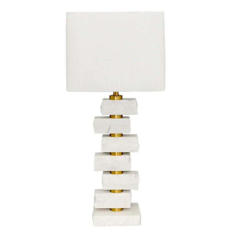 Hamburg Marble Table Lamp - White