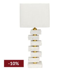 Hamburg Marble Table Lamp - White