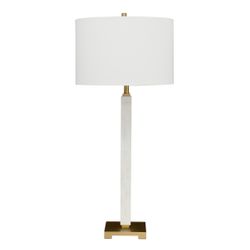 Essex Marble Table Lamp - White