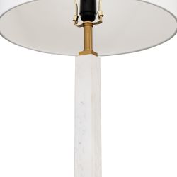 Essex Marble Table Lamp - White