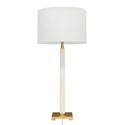 Essex Marble Table Lamp - White