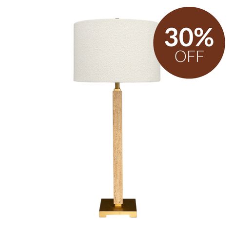 Essex Marble Table Lamp - Natural