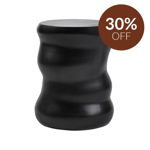Dune Concrete Stool - Black