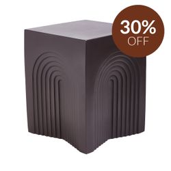 Arc Concrete Stool - Charcoal