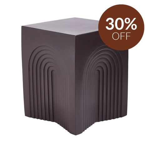 Arc Concrete Stool - Charcoal