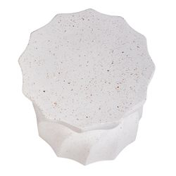 Swirl Concrete Stool - Terrazzo