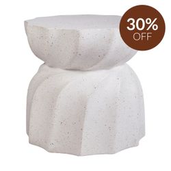 Swirl Concrete Stool - Large Terrazzo