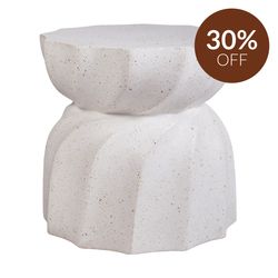 Swirl Concrete Stool - Large Terrazzo
