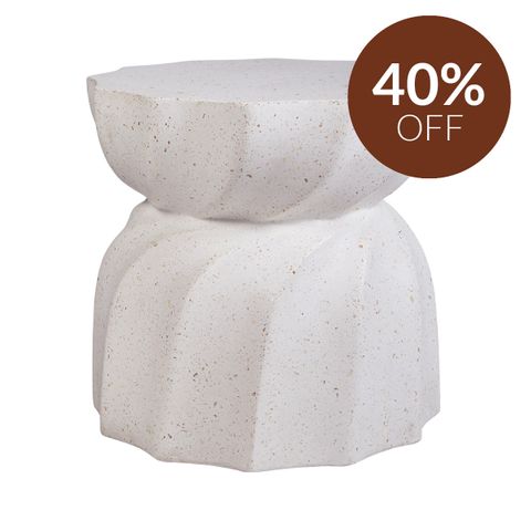 Swirl Concrete Stool - Large Terrazzo