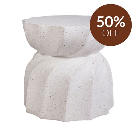 Swirl Concrete Stool - Large Terrazzo
