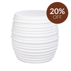 Casa Concrete Stool - White