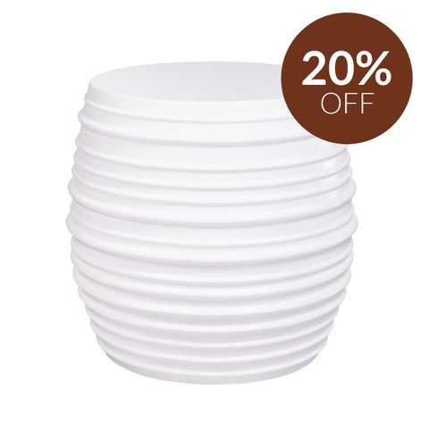 Casa Concrete Stool - White