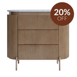 Demarco 3 Drawer Chest - Antique Gold