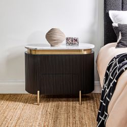 Demarco Bedside Table - Black