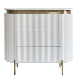 Demarco 3 Drawer Chest - White