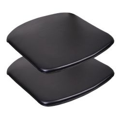 Seat Pad Set of 2 - Black Leather