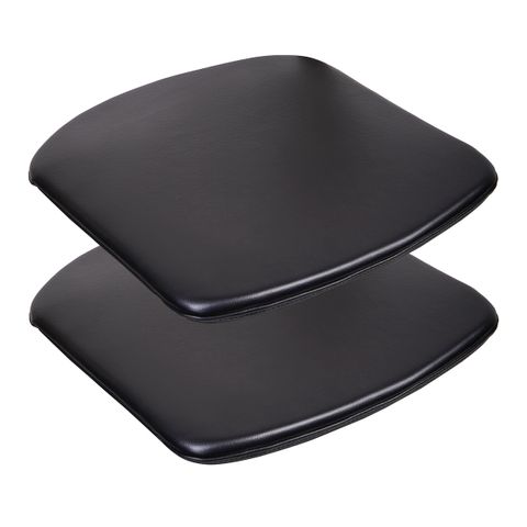 Seat Pad Set of 2 - Black Leather