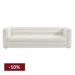 Colorado 3 Seater Sofa - White Boucle