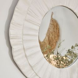 Corfu Wall Mirror - White