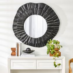 Corfu Wall Mirror - Black