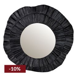 Corfu Wall Mirror - Black