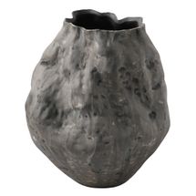 Fluer Porcelain Vase - Charcoal