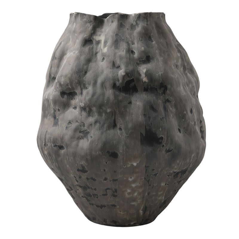 Fluer Porcelain Vase - Charcoal