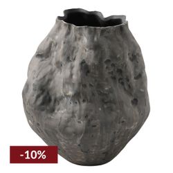 Fluer Porcelain Vase - Charcoal