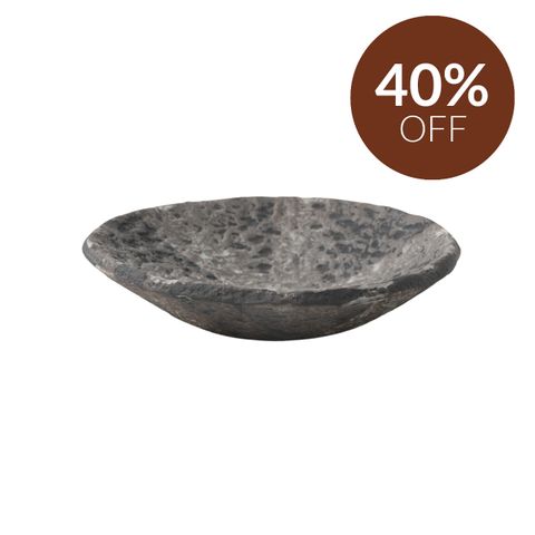 Fern Porcelain Bowl - Grey