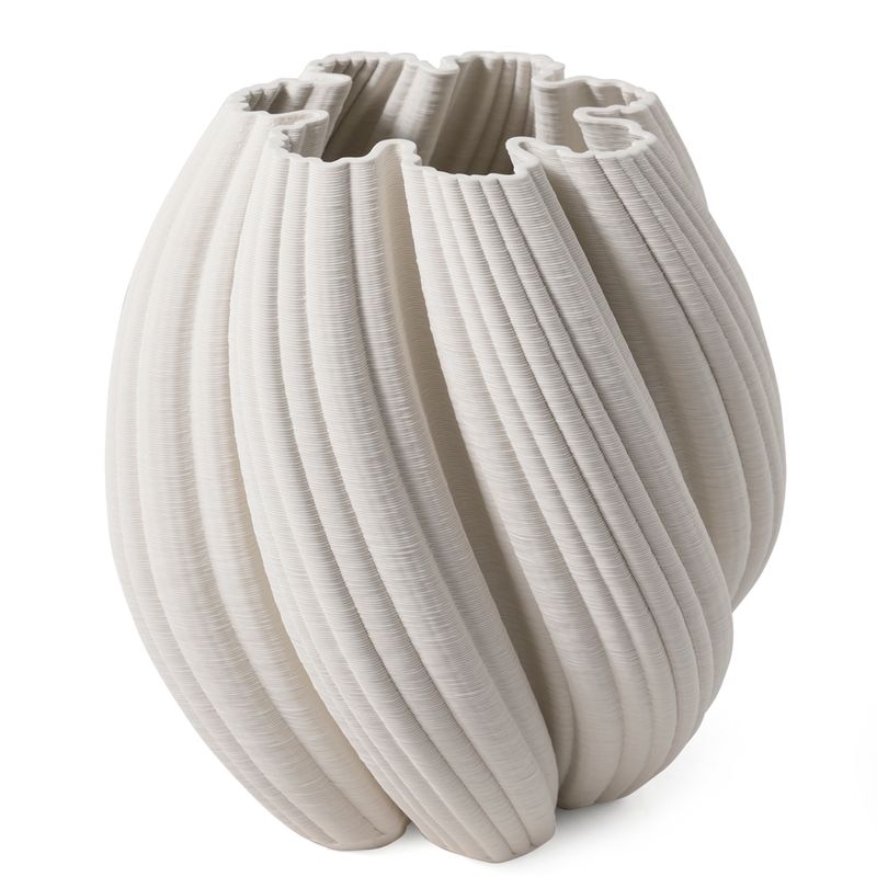 Grace Porcelain Decorative Vase - Medium White