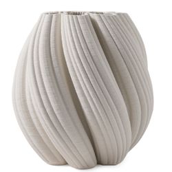 Grace Porcelain Decorative Vase - Medium White