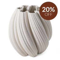 Grace Porcelain Decorative Vase - Medium White