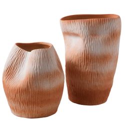 Maeve Porcelain Vase - Large Terracotta