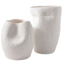Maeve Porcelain Decorative Vase - Medium White