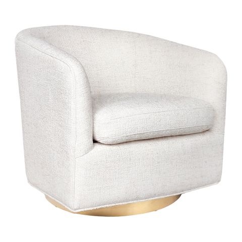 Belvedere Swivel Arm Chair - Natural Tweed