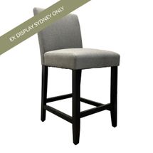 Christie Kitchen Stool- Slate Grey - OUTLET NSW